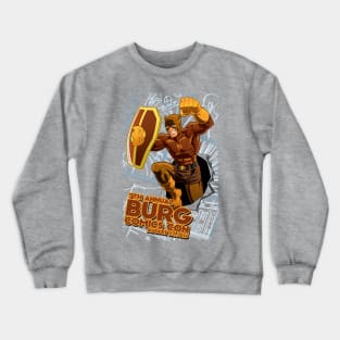 Burg Comics Con 2016 Transparent Background Crewneck Sweatshirt